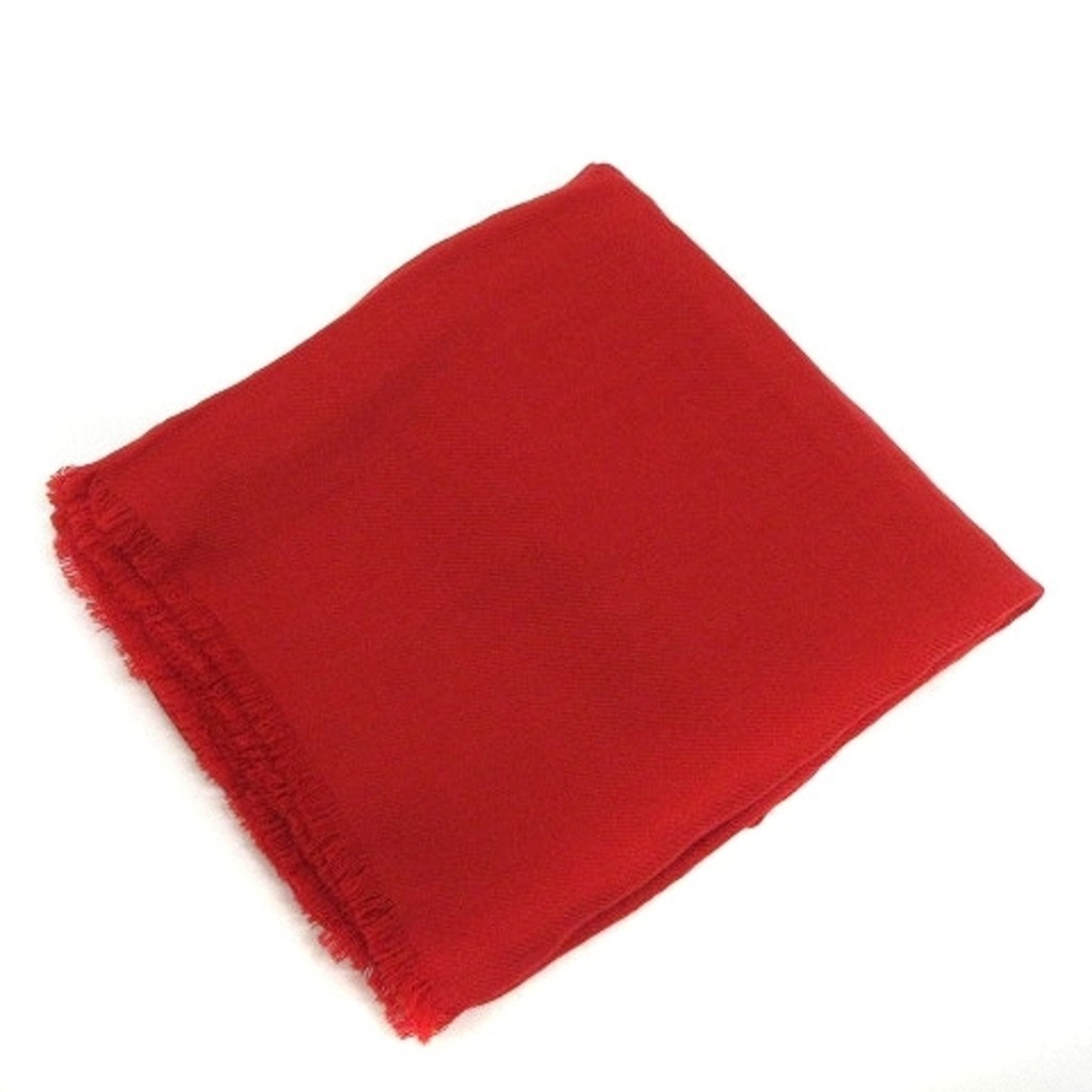 GOBI披巾 圍巾羊絨 圍巾 紅色 日本直送 二手