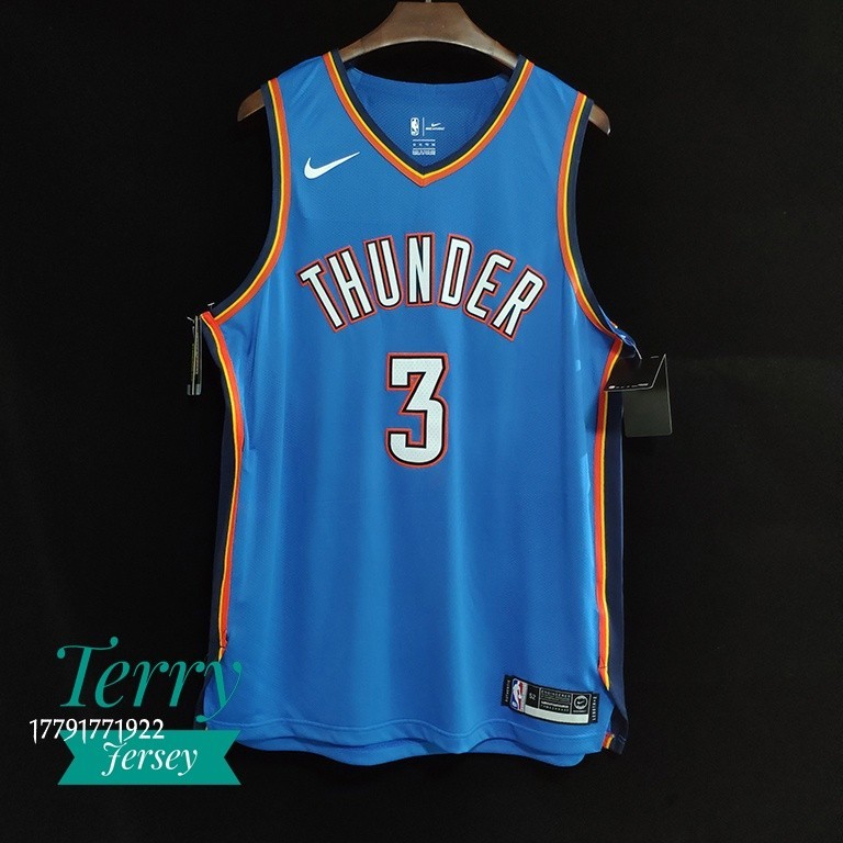 高品質球衣 NBA球衣 Thunder 雷霆 主客場藍 AU 全隊都有 Pual Durant Westbrook