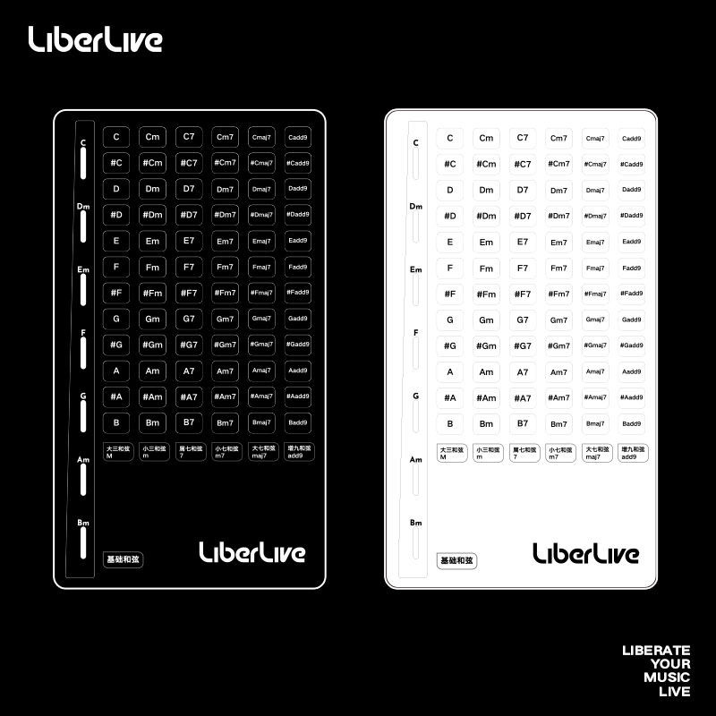 熱銷LiberLive 指引貼紙 和絃貼紙(適用於 LiberLive C1 無弦吉他)