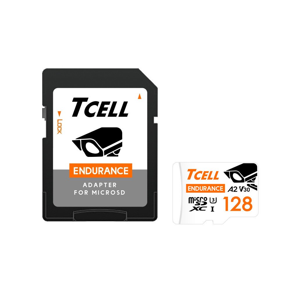 【TCELL 冠元】MicroSDXC UHS-I A2 U3 128GB-監控專用記憶卡
