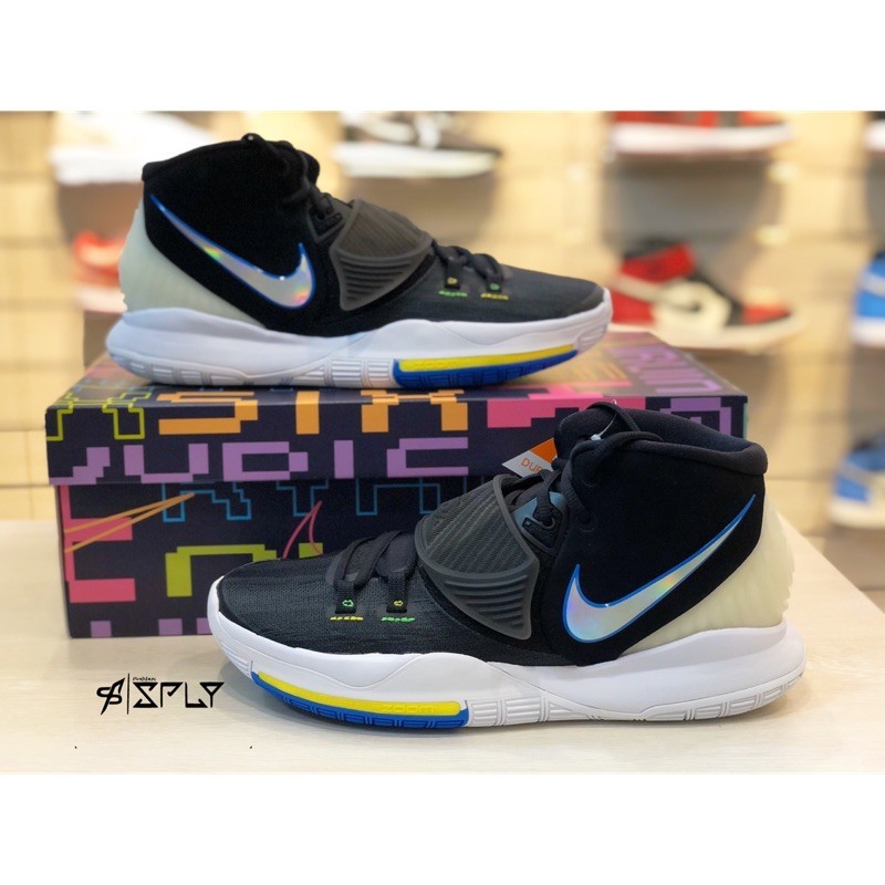 实拍特价 NIKE KYRIE LRVING6 XDR黑綠藍厄文 籃球鞋 耐磨底BQ4631-004