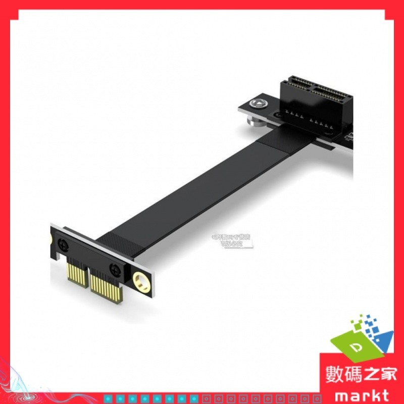 【商城品質】PCI-E3.0 PCIEx1延長線1X接口 網卡聲卡小插槽 1X 轉接線立式90度