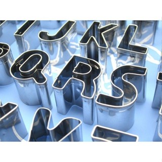 【*英文字母模-不銹鋼】不鏽鋼26個印文字母 英文字母模 押花模具 菜模 蛋糕模 肥皂模 蛋圈 模型 烘培用品