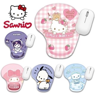 三麗鷗 Kawaii Sanrio 滑鼠墊帶腕託防滑橡膠電腦墊動漫 Kuromi Cinnamoroll My Melo