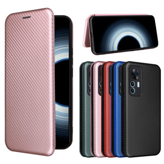 小米 Redmi 紅米K50至尊版手機殼12T插卡翻蓋磁扣K50ultra耐磨耐髒碳纖維商務皮套素面色書本式防摔手機殼