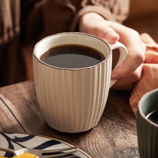 高顏值馬克杯情侶陶瓷杯子水杯家用創意 復古咖啡杯ins風 可微波馬克杯 拿鐵咖啡杯