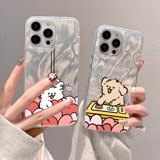 OPPOReno13手機殼 Pro 抓氣球情侶小狗 A3XPRO 12F 11 10Pro+ 8Z 7Pro 6 5Z