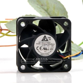 德爾塔FFB0412SHN-A 4028 12v 0.6A 4綫PWM溫控高性能冷卻風扇4CM