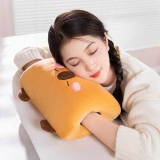 抱枕娃娃 沙發抱枕 可愛抱枕 卡通冬季天暖手抱枕可插手可愛毛絨玩具公仔學女生學生暖手捂玩偶