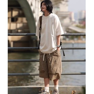 【HOT 本舖】男裝 日系簡約工裝短褲男2025新款夏季街頭中褲夏天戶外寬鬆五分褲