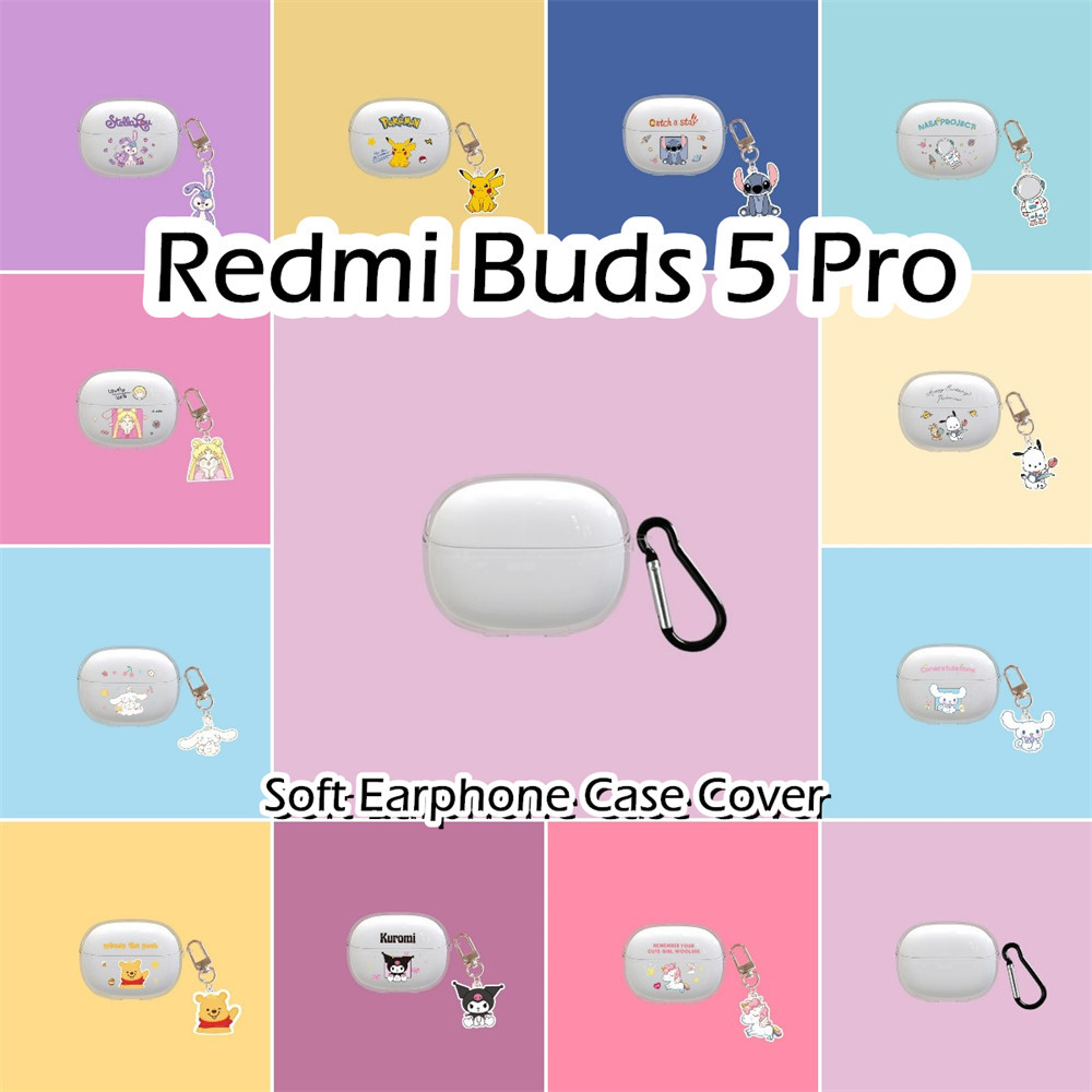 [imamura] 適用於 Redmi Buds 5 Pro 保護套可愛卡通圖案軟矽膠耳機保護套保護套
