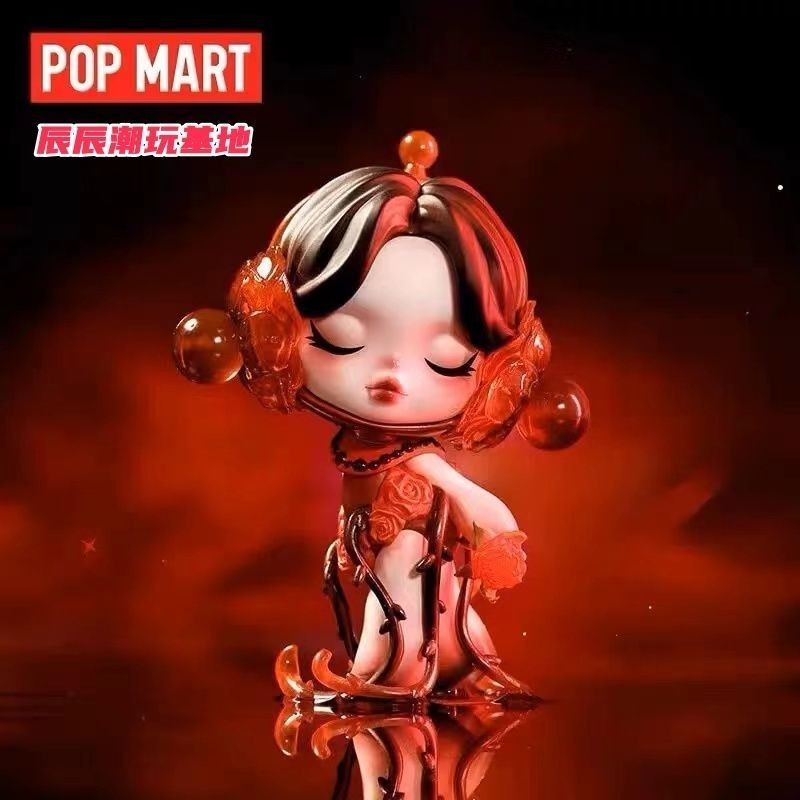 手辦 POPMART SKULLPANDA情人節手辦SP吊卡公仔潮玩擺件