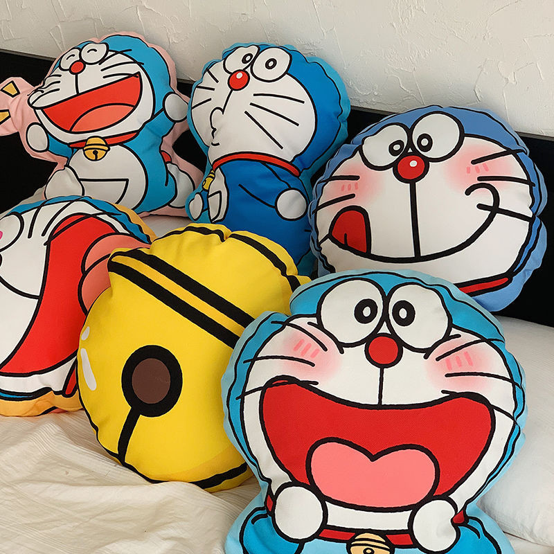 【曼迪】哆啦A夢機器貓小叮噹公仔可愛異形手辦沙發抱枕靠墊床上睡覺玩偶