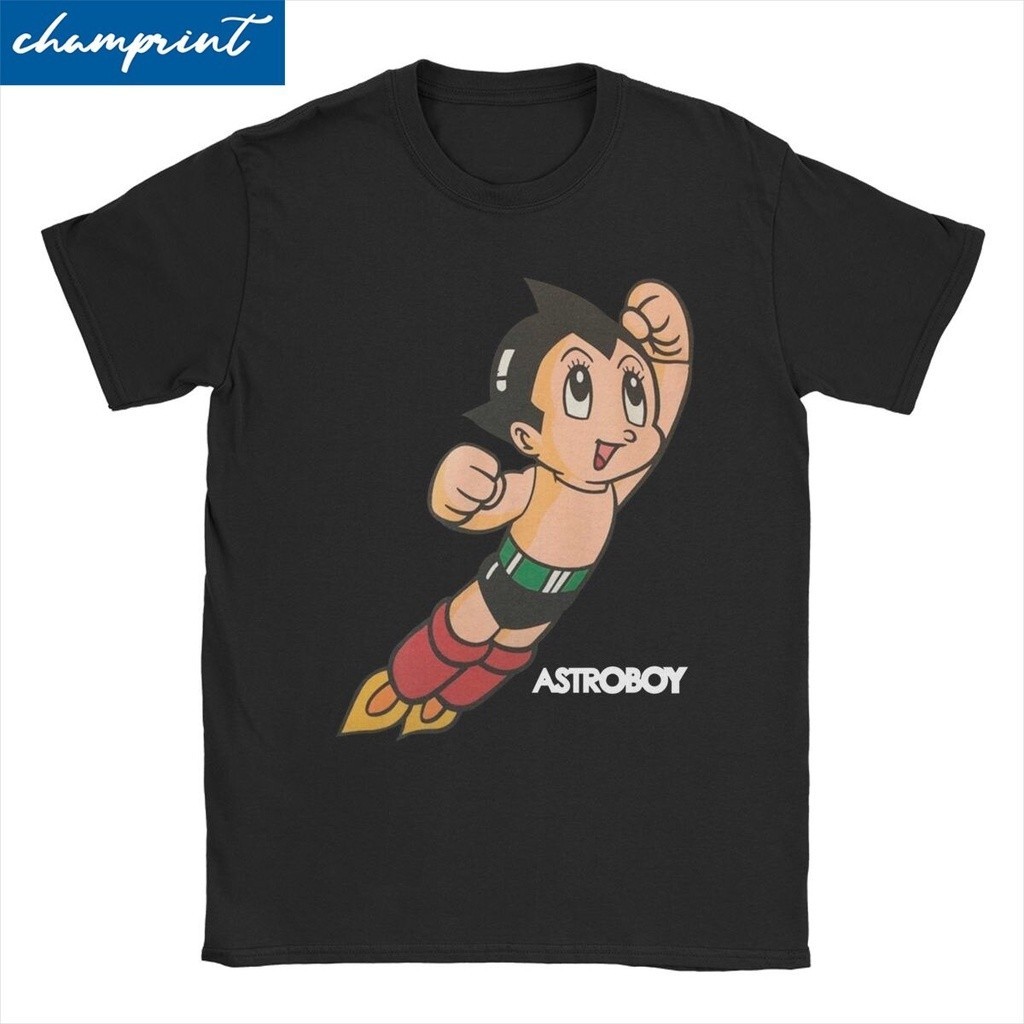 男士 T 恤 Astroboy 動漫機器人 T 恤男士棉 T 恤 Astro 太空卡通漫畫 T 恤服裝
