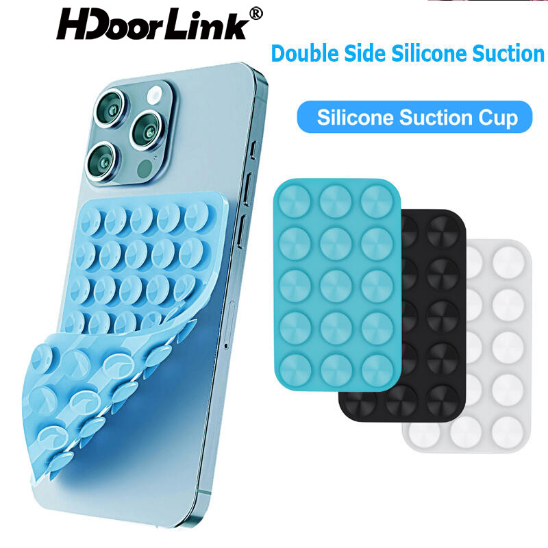 Hdoorlink雙面吸盤手機座矽膠吸盤防滑手機座吸盤墊