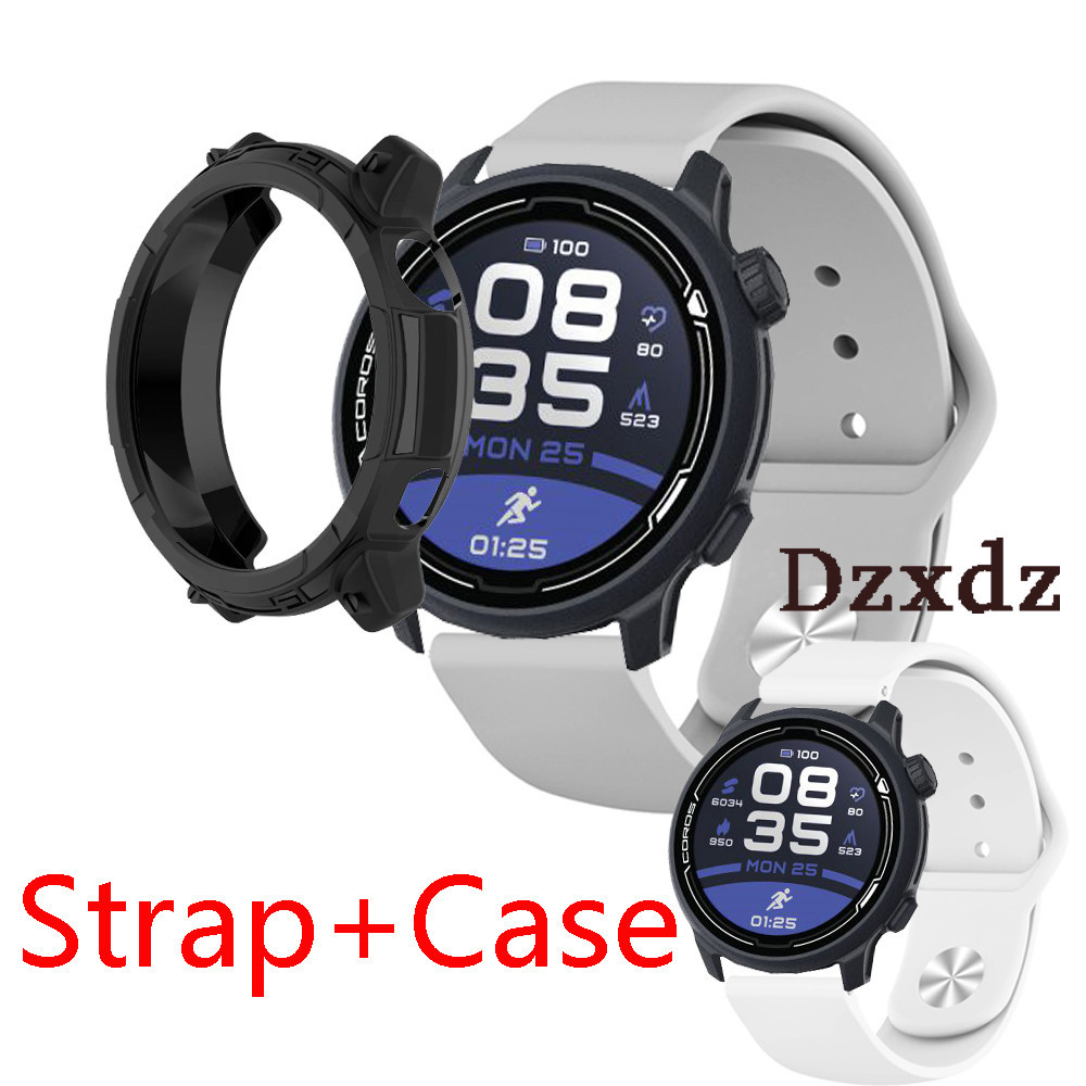 Coros PACE2 智能手錶保護套保護套保險槓屏幕保護 Coros2 智能手錶矽膠軟錶帶手鍊錶帶配件