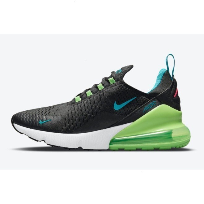 2021 NK Air Max 270 黑/霓虹藍綠 DJ5136-001