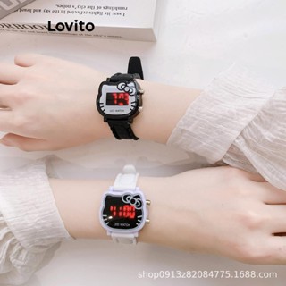 Lovito 可愛卡通圖案女士矽膠電子手錶 LFA27340
