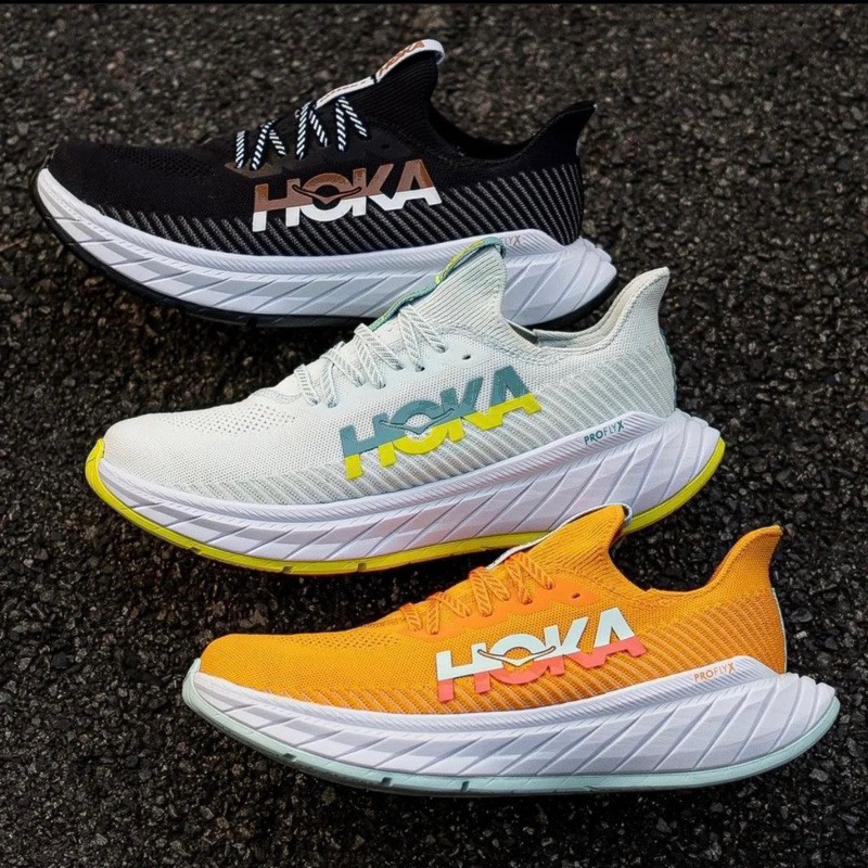 熱銷 HOKA ONE CARBON X3 跑鞋馬拉松跑步運動鞋