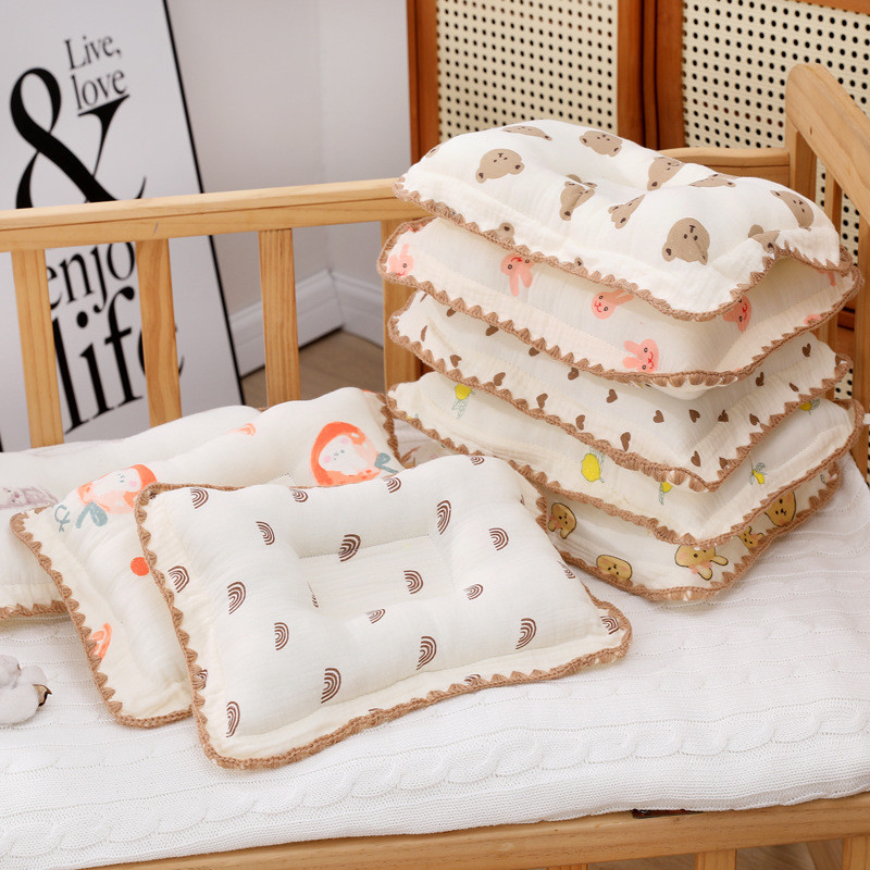 嬰兒枕頭 四季通用 透氣定型枕 扁頭糾正枕 新生兒1-3歲寶寶兒童枕RH