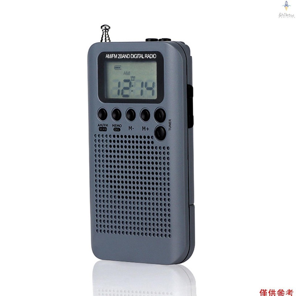 Hrd-104 便攜式 AM/FM 立體聲收音機袖珍型 2 波段數字塗