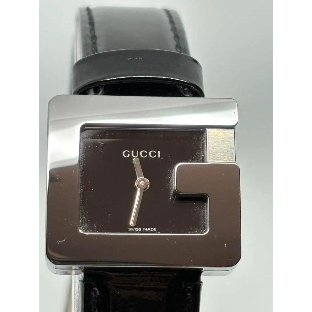 GUCCI 古馳 錶帶 黑色 錶盤 日本直送 二手