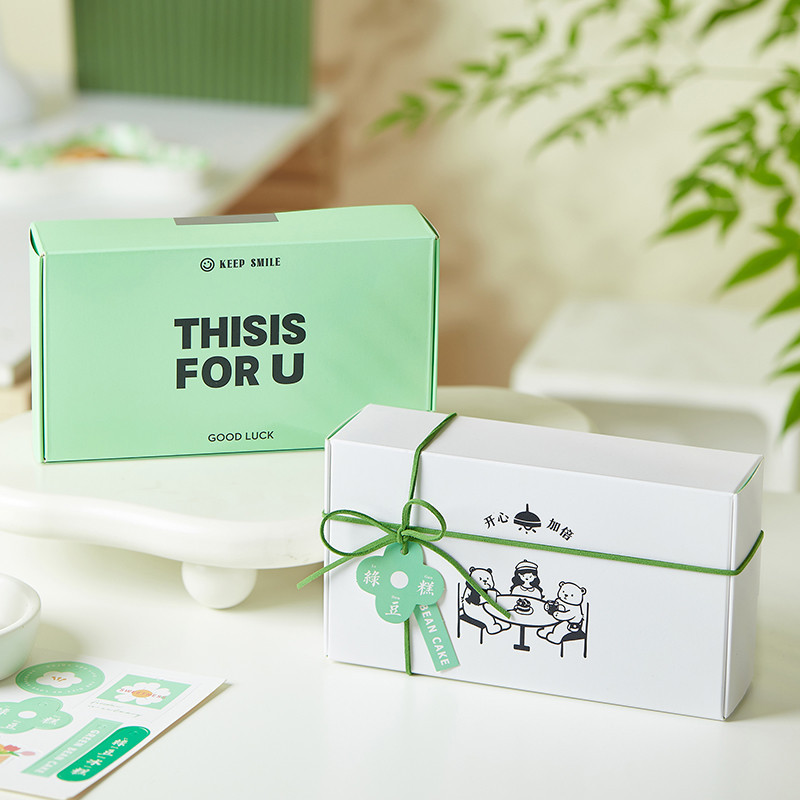 【現貨】千層慕斯蛋糕盒子 烘焙甜品綠豆糕包裝盒 水果撈打包盒 曲曲奇餅乾盒 【空盒 】
