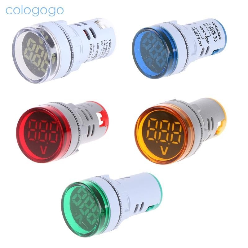Colo AC 60-500V 電壓表監視器 110v 220v 電壓檢測器信號指示燈