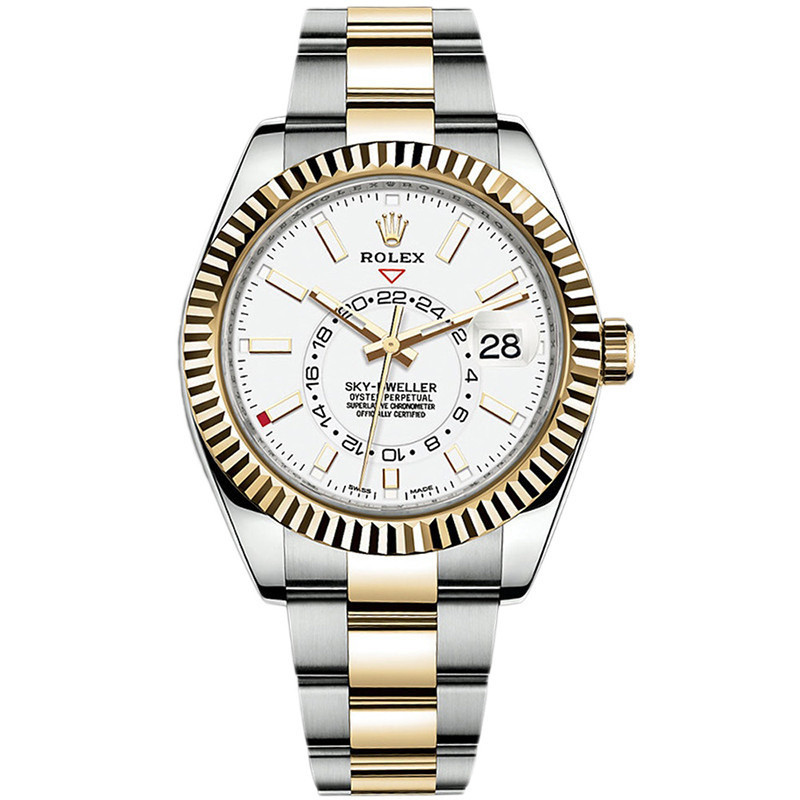 Rolexx Watches 縱航者型鋼/18k黃金自動機械手錶男326933