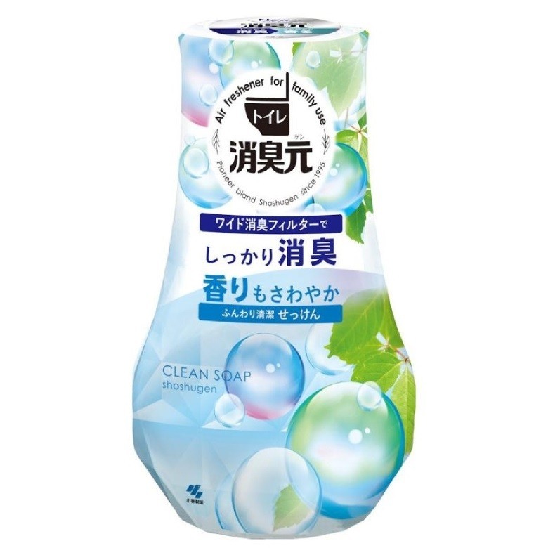 浴廁消臭元 空氣芳香劑-柔和皂香(400ml/瓶)[大買家]