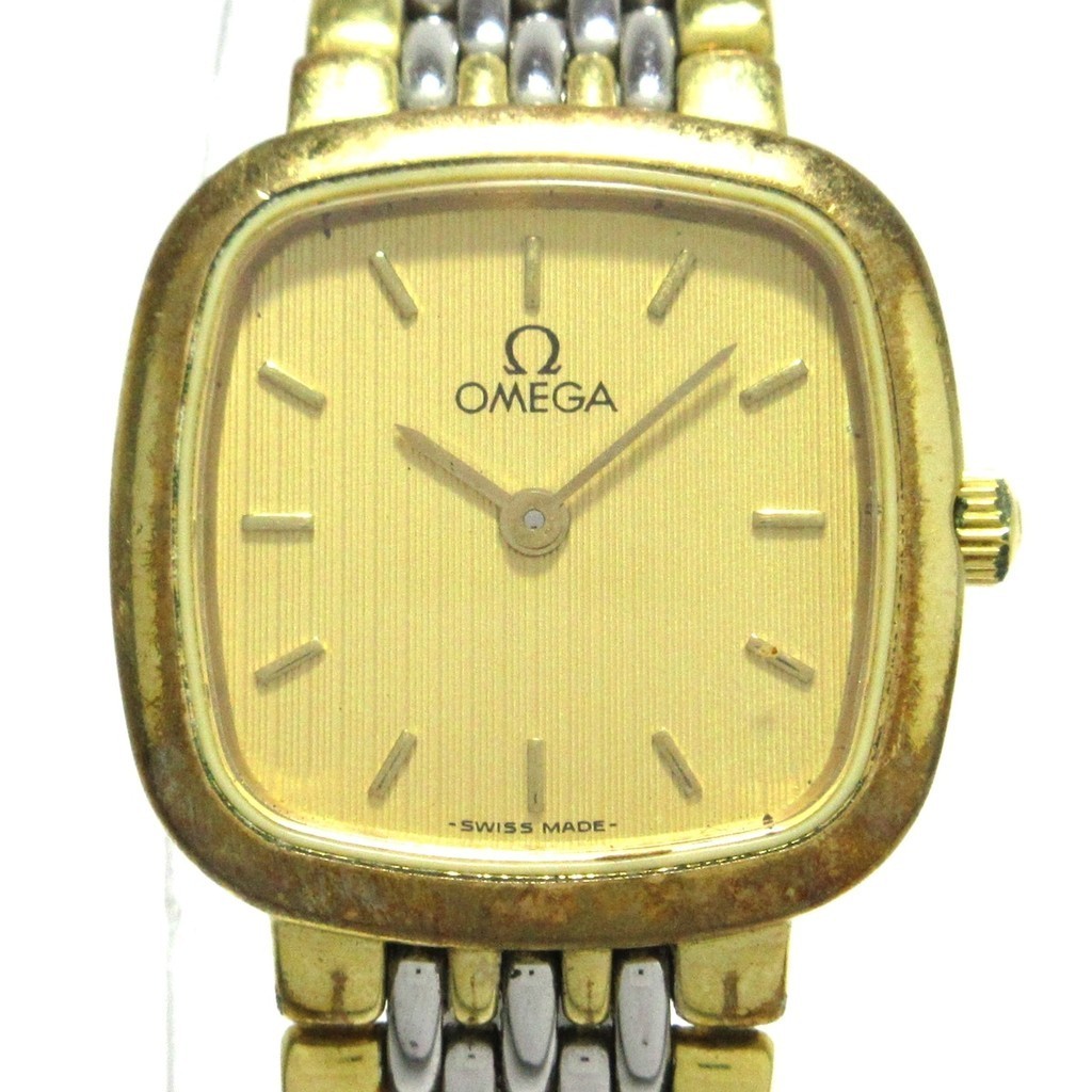 二手 OMEGA 歐米茄 發票 手錶 金色 Brandear