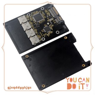 2.5寸4 TF轉SATA轉接卡,自製SSD固態硬盤,適用於Micro-SD轉SATA組卡gjxqddyykjgs