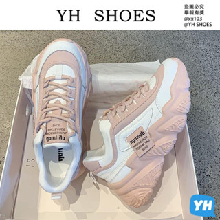 YH SHOES 高品質女鞋氣質性感網 紅潮時尚 情侶鞋 休閒跑步鞋 增高女鞋 原宿風休閒鞋新款甜美休閒運動鞋子老爹鞋女