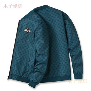 韓版緊身刺繡外套 男 春秋季百搭夾克緊身時尚青年男士棒球服外套潮流帥氣夾克衫上衣男【木子優選】