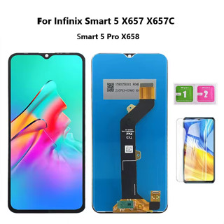 用於 Infinix Smart 5/5 PRO X657 X658 LCD 顯示屏的 LCD 帶螢幕總成螢幕總成元件
