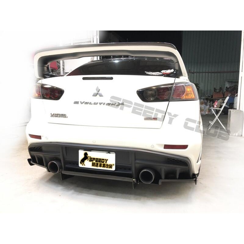 三菱 LANCER FORTIS EVO10 Varis 後保 /後下定風翼 實車