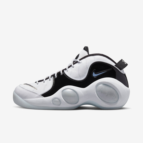 Nike Air Zoom Flight 95 男 籃球鞋 運動 球鞋 緩震 漆皮 穿搭 白黑 [DV0820-100]