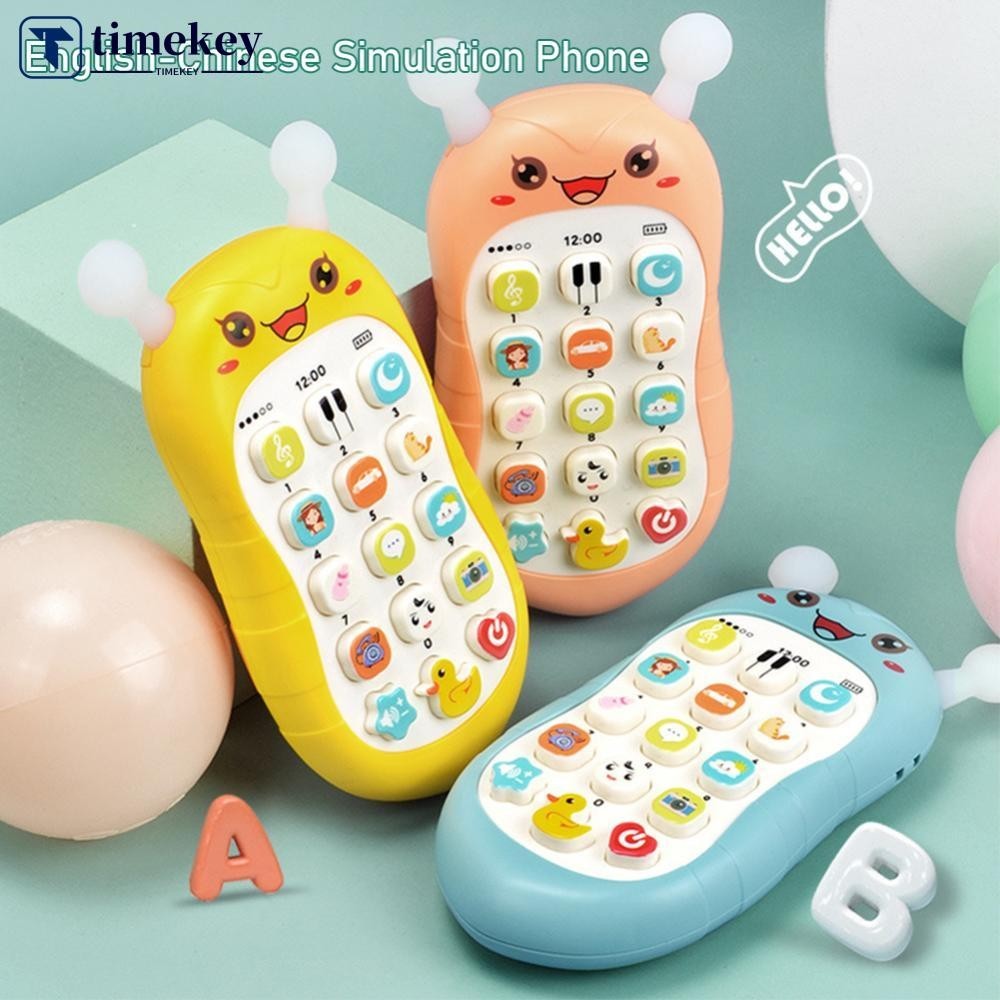 Timekey 嬰兒電話玩具電話睡眠玩具帶牙膠模擬電話兒童嬰兒玩具 464529 F8z9