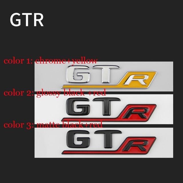 梅賽德斯奔馳 GTR GT R AMG 後備箱後編號標誌的趣味汽車標誌