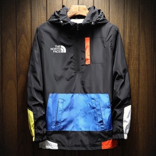 北面 男士運動連帽夾克 The North Face 防水風衣套頭衫戶外摩托車騎行大碼