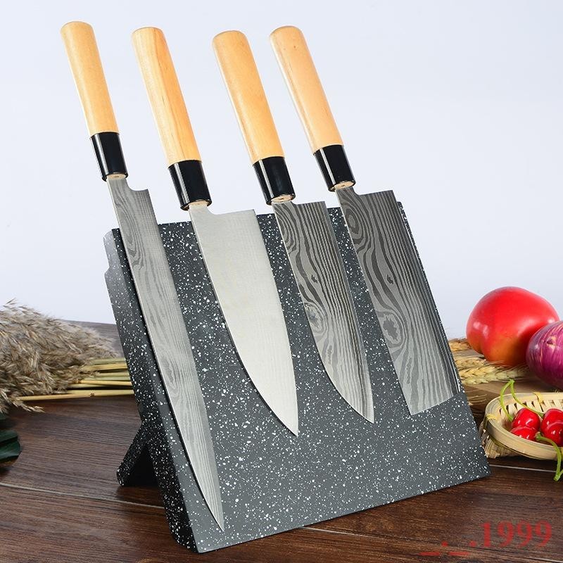 刀架家用創意廚房用品菜刀架置物架磁性刀座多功能磁力刀具收納架—芊芊💞優品
