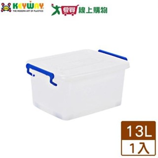 KEYWAY聯府 滑輪整理箱(底輪)K300(13L)臺灣製 收納 置物 整理【愛買】