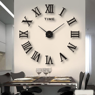 創意北歐客廳亞克力立體裝飾時鐘 臥室diy靜音掛鐘 家用壁掛鐘表