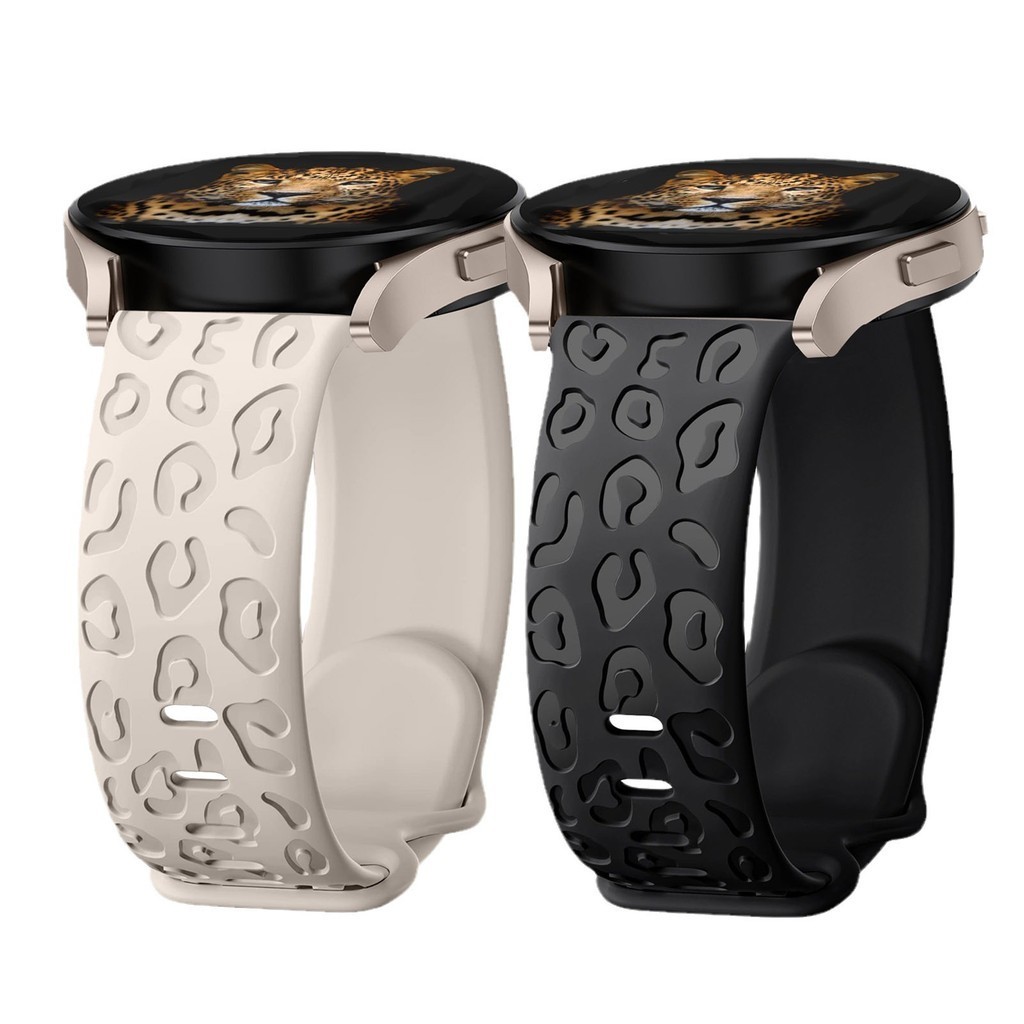 SAMSUNG 20 毫米雕刻矽膠錶帶兼容三星 Galaxy Watch 6/5/4/Active 2 40 毫米/44