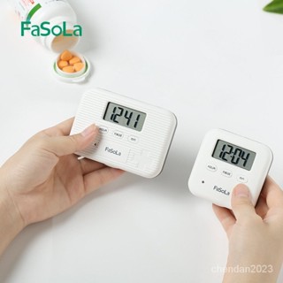 FaSoLa智能電子藥盒分裝定時鬧鐘小藥盒吃藥提醒器老人便攜隨身