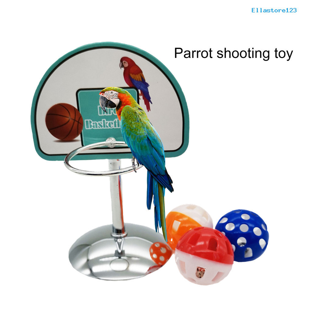[家有愛寵]鸚鵡玩具用品道具投籃框金屬籃球架玄風和尚小太陽鳥訓練玩具（頻道）