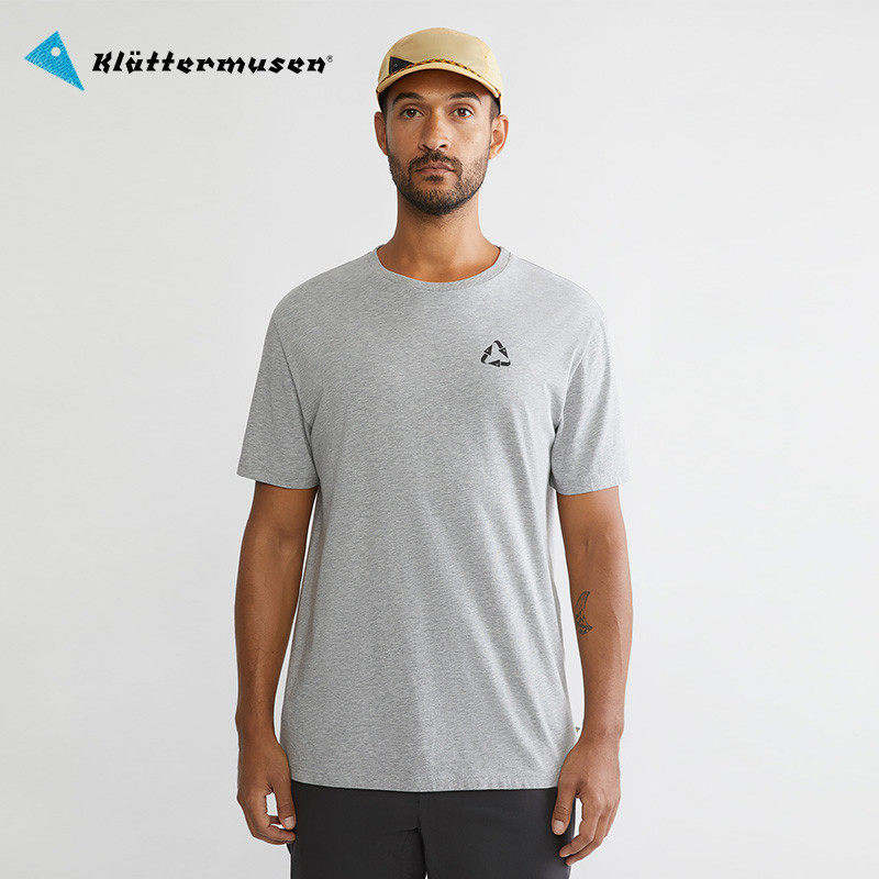 Klattermusen攀山鼠 男款印花純棉短袖戶外運動T恤