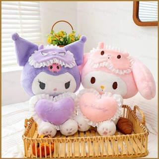 Sy 25 釐米三麗鷗 Kuromi My Melody 毛絨公仔情人節禮物女孩愛心毛絨玩具兒童 sy