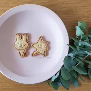 日式耶誕小星星可愛兔子卡通餅乾模具 家用烘焙親子DIY工具