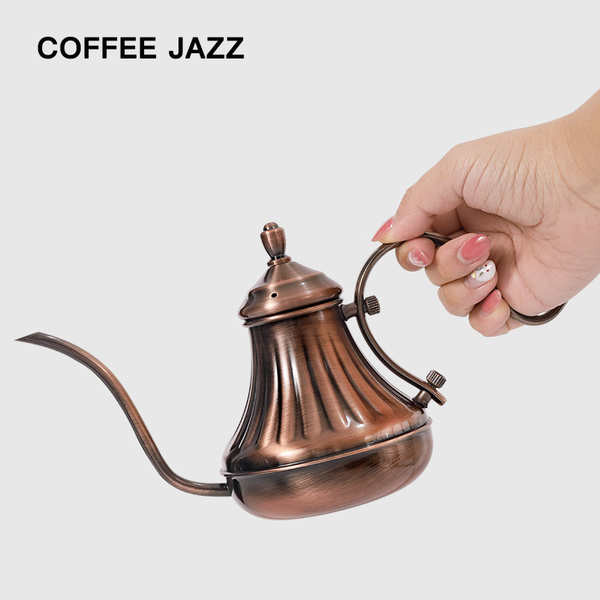 手沖咖啡壺 bruno萬用鍋 電熱壺 快煮壺 COFFEE JAZZ 分享手衝咖啡壺細口壺不鏽鋼 做舊復古土耳其咖啡壺